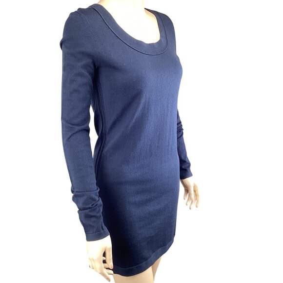 Inhabit REVOLVE Womens Cashmere Sweater Size Small Navy Blue Long Sleeve Tunic - Picture 5 of 6